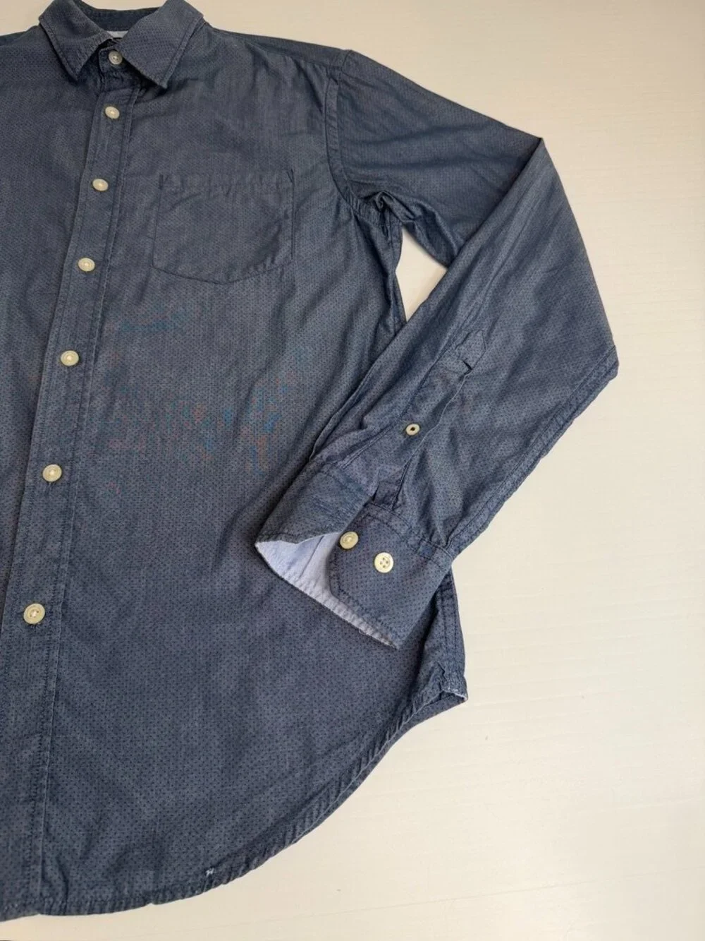 Banana Republic Button Up Men Small Soft Tailored Slim Fit Dress Shirt Work Ex